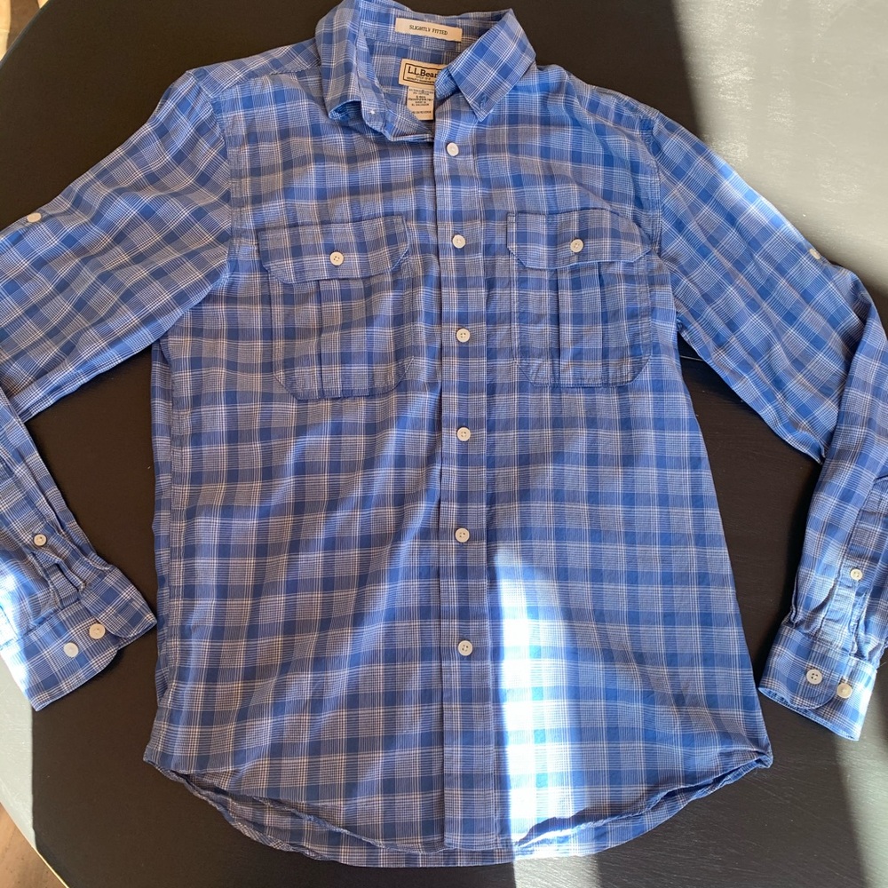 L.L Bean long sleeve button down shirt